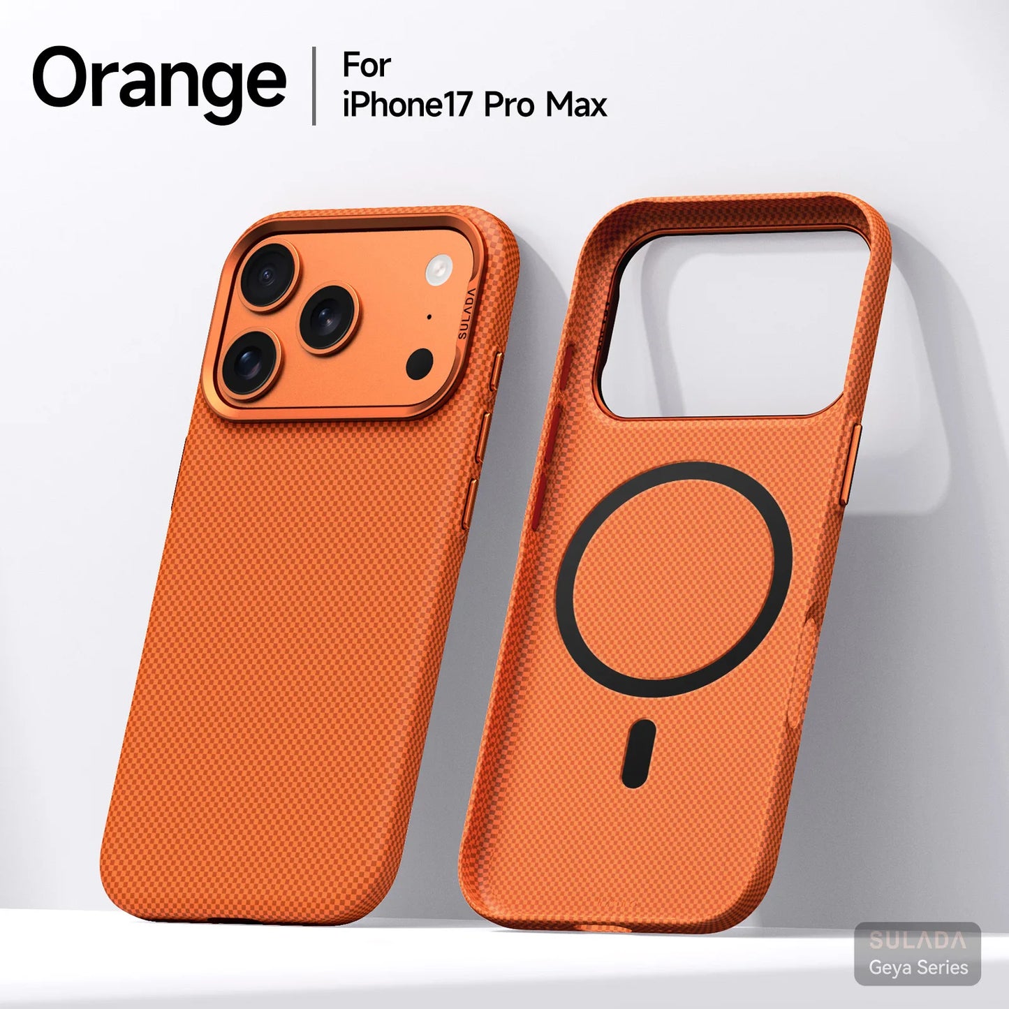 Kevlar Pattern Texture Wireless Charging Case For IPhone 18 Pro Max 17 16 360° Rotate Bracket Bare-metal Feel Drop-Proof Cover