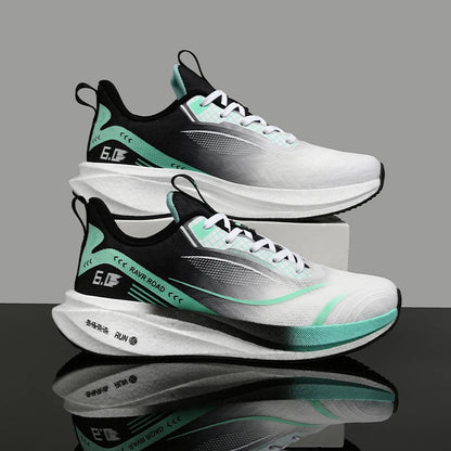 Summer Men's Running Shoes New Professional Carbon Plate Sports Training Shoes Outdoor Non-slip Shock-absorbing Tennis Shoes