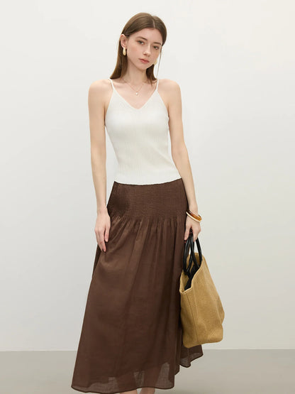 Chic Women Camis Base Layer Top Summer 2025 New Arrival V-Neck Sleeveless Tops Women Tees Summer Tanks Detailing 25FS12352