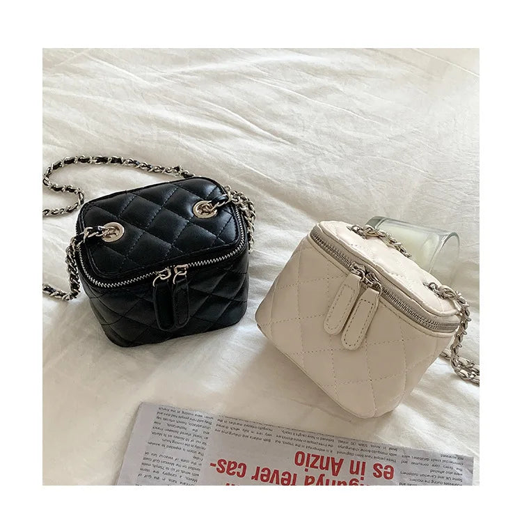 Mini Lingge Shoulder Bag Luxury Designer Bags for Women 2023 Fashion Chains Crossbody Bag Box Handbags Lipstick Coins Purses New