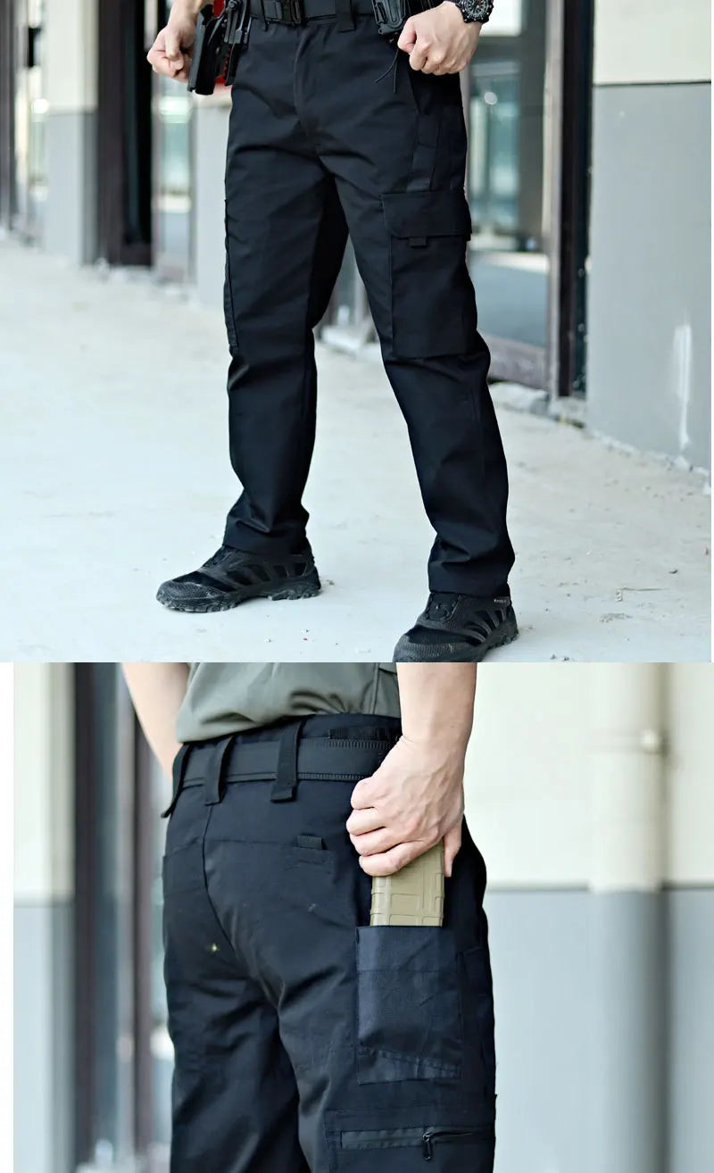 Outdoor Work Tactical Pants Camouflage Cargo Trousers Waterproof Multi-pocket Wear-Resistant Outdoor Training Workwear Trousers