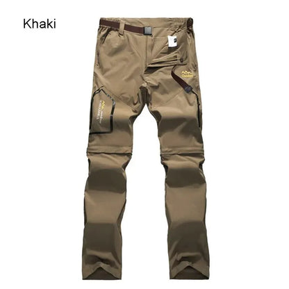 Men's Hiking Pants Trekking Convertible Quick Dry Lightweight Zip-Off Outdoor Travel Camping Fishing Pants