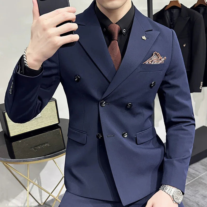 25 Colors 1 Pcs Blazer No Pants S-7XL New Wedding Dress Formal Business Slim Mens Suit Jacket Plaid Striped Solid Color
