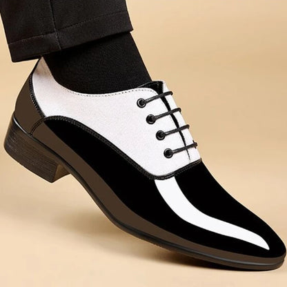 Patent Leather Pointed Toe Social Shoe for Men Spring Autumn Gentleman Office Low Price Luxury Designer Official Dress Shoes Man