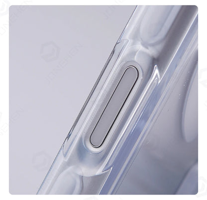 Luxury Transparent For Magsafe Magnetic Case For iPhone 17 Pro Max 17pro Technology Style Metal Lens Protection Clear Hard Cover