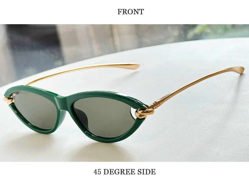 Designer Cat Eye Sunglasses Women Trendy 2026 Fashion Glasses Vacation Shades Luxe  Lunette Soleil Femme Lentes De Sol Mujer Sun