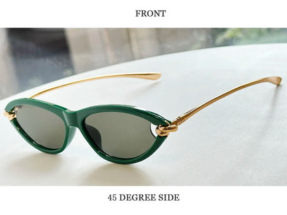 Designer Cat Eye Sunglasses Women Trendy 2026 Fashion Glasses Vacation Shades Luxe  Lunette Soleil Femme Lentes De Sol Mujer Sun