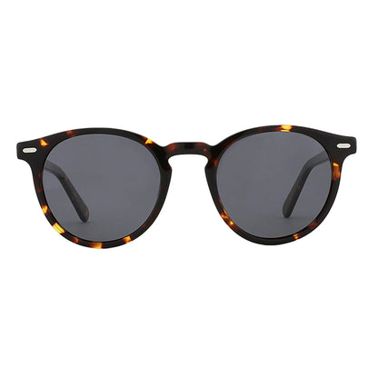 2026 Fashion Round Polarized Sunglasses Women Uv400 Protection Shade High-quality Acetate Retro Sun Glasses ZS6215