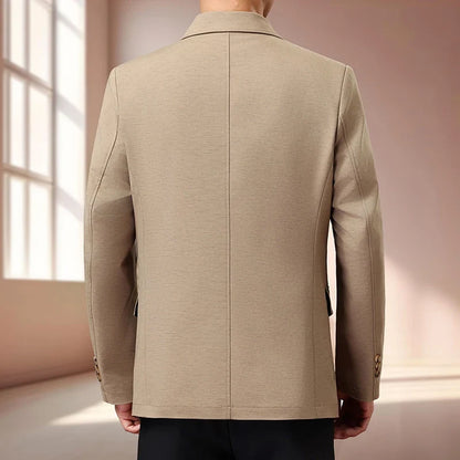 Spring Autumn High Quality Blazer Men Trend Slim Fit Breathable Suit Jackets Male Cotton Business Casual Solid Blazers Suit Coat