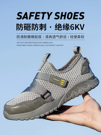 Breathable Indestructible Shoes Insulation 6KV Work Sneakers Summer Anti-puncture Safety Shoes Men Construction Footwear 2026