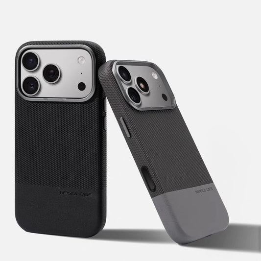 Luxury Business Hit Color Relief Leather Case for IPhone 17 Pro Max 16 15 14 13 for MagSafe Magnetic Shockproof Alloy Lens Cover