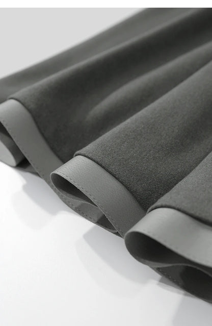 Elegant Skirts For Woman 2025 Winter New Commuter Style A-Line Mid-Calf Skirt Loose Solid Versatile Woman Clothes 12544126