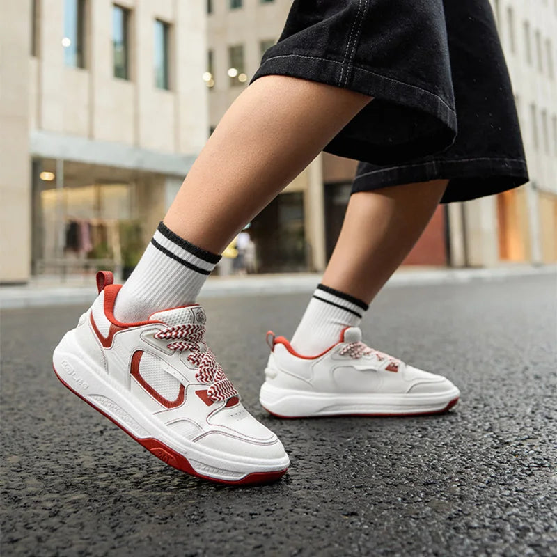 Men Board Shoes Synthetic Leather Upper Comfort Chunky Anti-slip Durable Commuter Sneakers Male 672616614