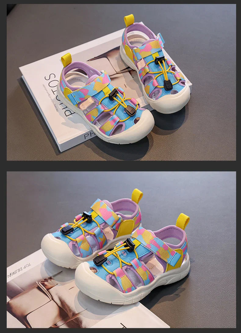 2025 Children's High Quality Close Toe Summer Beach Water Shoes Outdoor School Sport Sandals for Kids Toddler Boys Girls