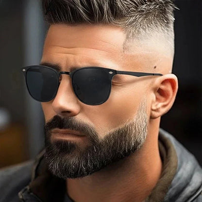 New Arriavl Square Sunglasses Men 2026 Luxury Brand Metal Frame Retro Punk Sun Glasses Male Driving Shades Vintage Eyewear UV400