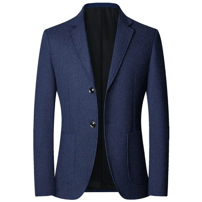 2025 Spring and Autumn New Six Color Checkered Non-iron  Suit Jackets for Men, Royal Blue Casual Blazer Masculino /blazer Hombre