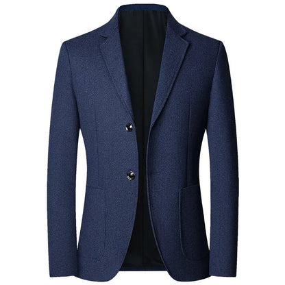 2025 Spring and Autumn New Six Color Checkered Non-iron  Suit Jackets for Men, Royal Blue Casual Blazer Masculino /blazer Hombre