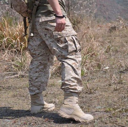Men's Uniform Camouflage Tactical Multicam Cargo Pants Army Combat Long Trousers Fisthing Climbing Hunting Pants