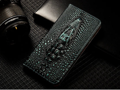 Luxury Genuine Leather Case for iPhone 17 AIR 16 E 15 14 13 12 11 Pro Max Plus Mini flip Magnetic slot Wallet Cover coque.