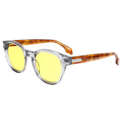 Designer New Dark Red Acetate Sunglasses Retro Full Frame Lightweight UV400 Non-Polarized Eyewear