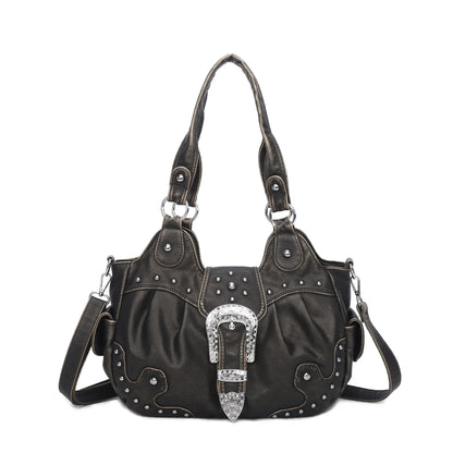 Women Handbag Stitching Leopard Top-handle Shoulder Bag PU Dumpling Pack Multi-pockets Shoulder Bags Phone Money Pack