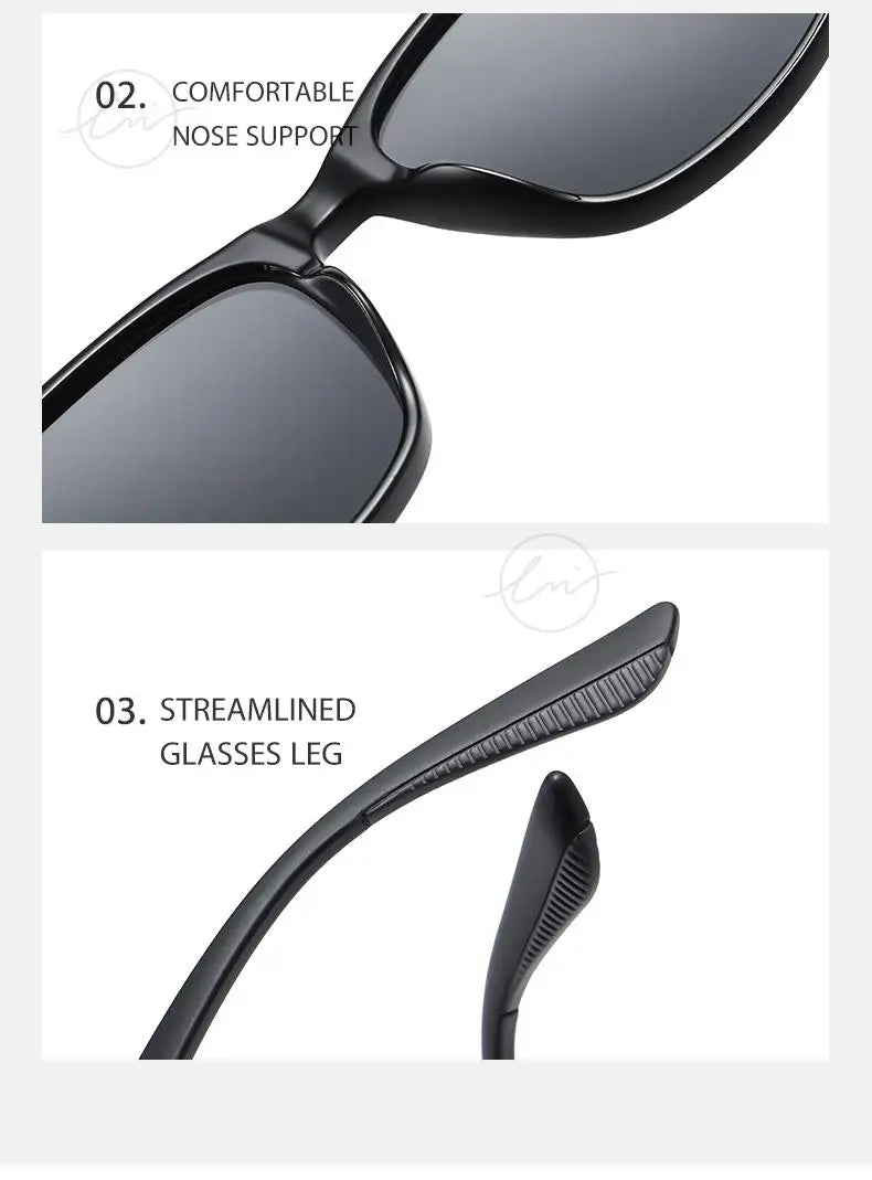 Brand Polarized Sunglasses Men Women Fashion Square Shades Leopard Frame Ladies Travel UV400 Goggles Driving Sun Glasses
