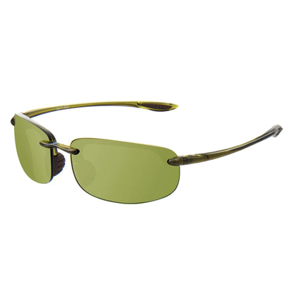 Rimless Polarized Sports Sunglasses Men&Women Tr90 Frame for Running Fishing Baseball Driving （8001）