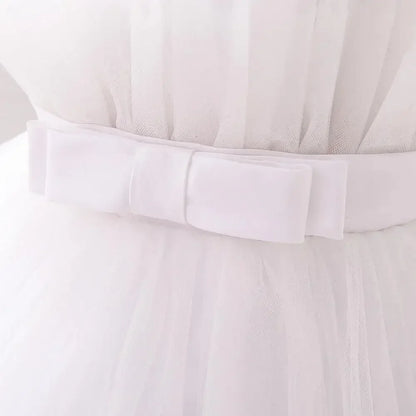 Baby Yellow Dress For Girls Kids Wedding Bridesmaid Dresses Toddler Tulle Birthday Princess Party Dress Infant Outfits Vestidos