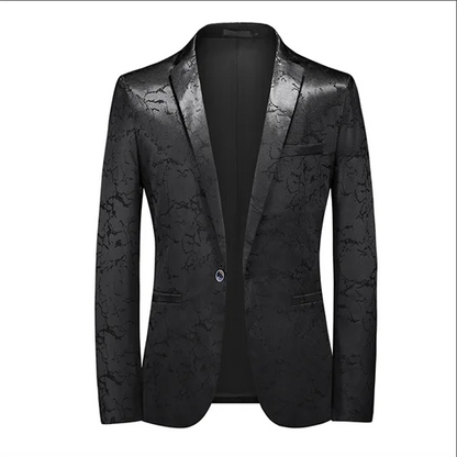 2026 New Men Business Social Suit Jacket Summer Male Single Breasted Thin Dress Male Jacquard Blazers Coats