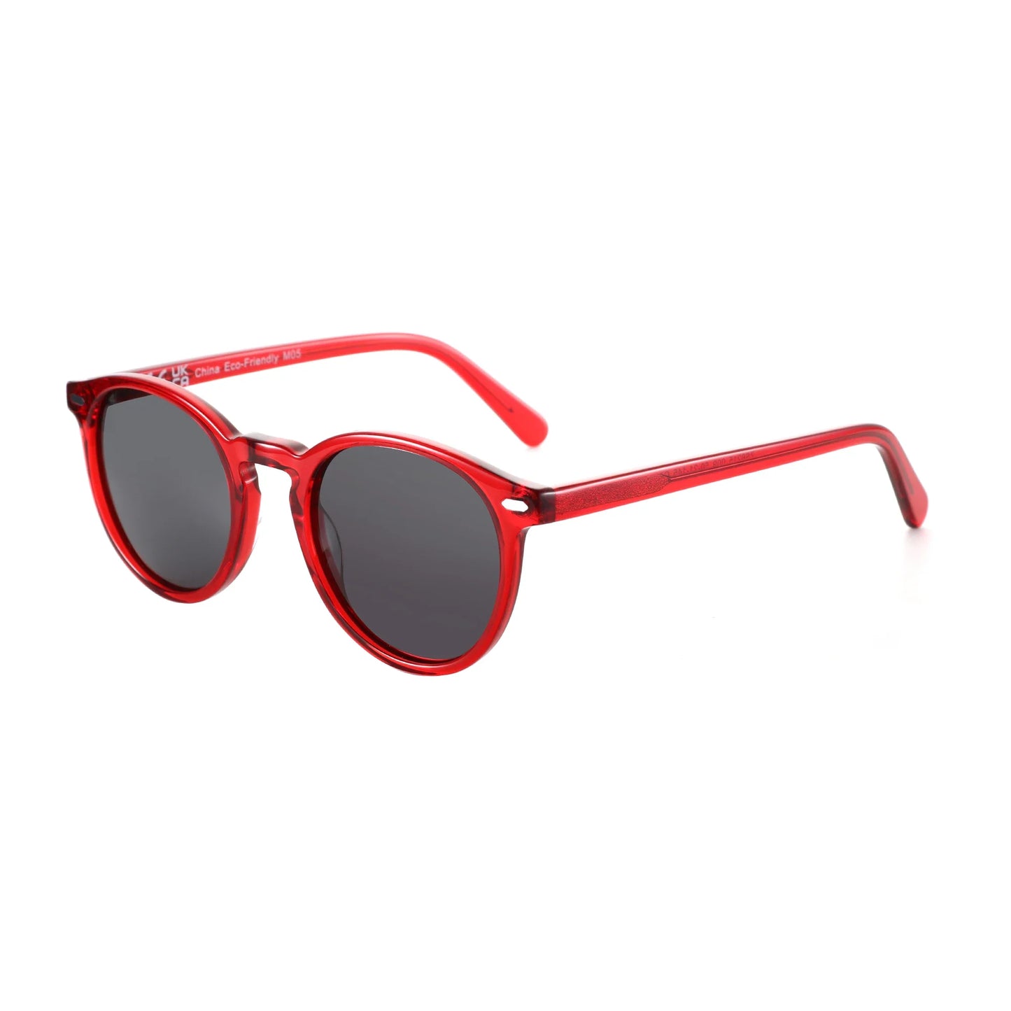 2026 Fashion Round Polarized Sunglasses Women Uv400 Protection Shade High-quality Acetate Retro Sun Glasses ZS6215
