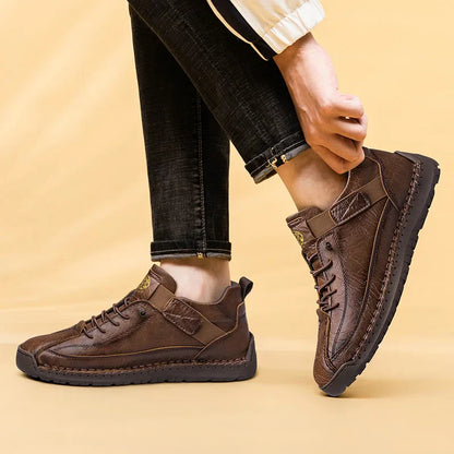 Handmade Men's High-Top Sport Casual Boots Breathable Outdoor Wear with Extended Size Options Classic Ankle Boots