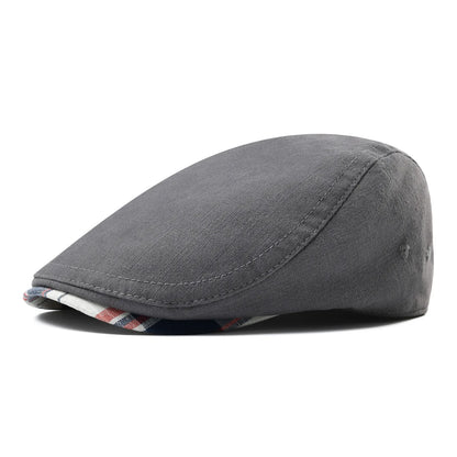 Men's 100% Linen Flat Ivy Gatsby Newsboy Hat Summer Driving Scally Cap Thin Outdoor Casual