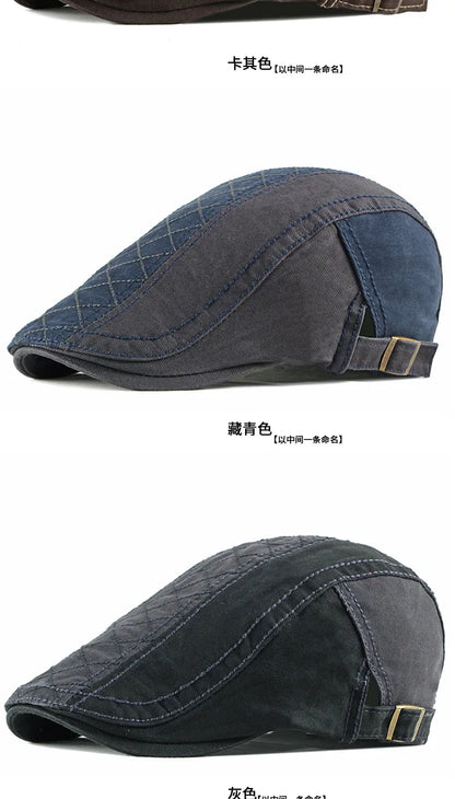 Men Women Beret Spring Autumn Cotton Flat Cap Ivy Gatsby Newsboy Hat Fashion Adjustable Vintage Cabbie Hats