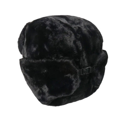 Outdoors Thick Bomber Hat Plush Warm Russian Ushanka Windproof Snow Caps for Women Men