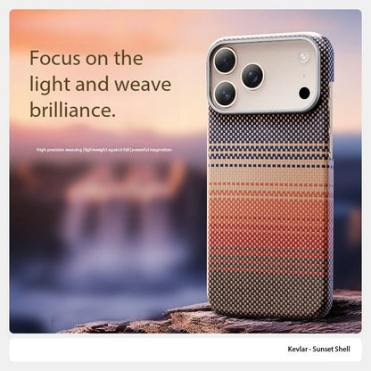 100% Kevlar Aramid Carbon Fiber Case For iPhone 17 Pro Max 17Pro With Magsafe Luxury Cover Magnetic Ultra-Thin Phone Back Case