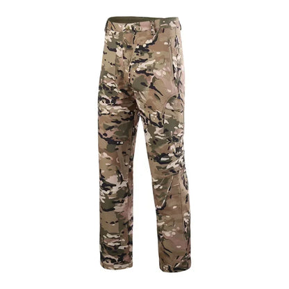 Tactical Pants Soft Shell Fleece Cargo Pants Men Hunting Pants Camouflage  Pant Casual Trousers Unisex Waterproof