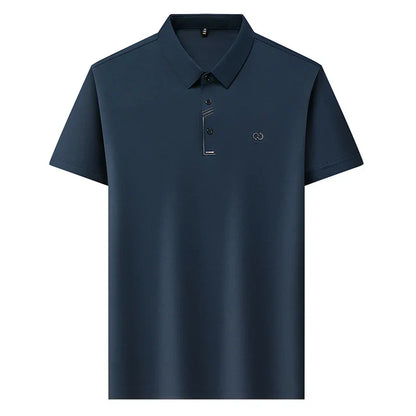 Luxury Brand Men's Polo Shirt Lapel T-Shirt Summer New Cool Letter Embroid Short Sleeve High End Casual Office Business Menswear