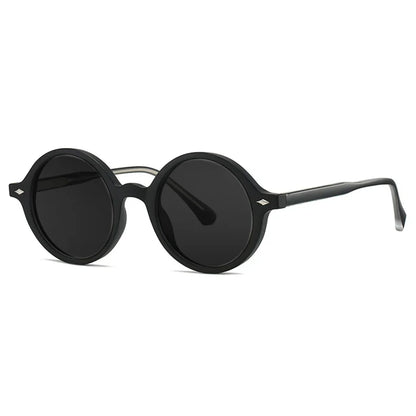Fashion TR90 Round Big Frame Myopia Optical Prescription Gray Sunglasses For Women Men Driving Fishing Retro Sunglasses 0 to-6.0