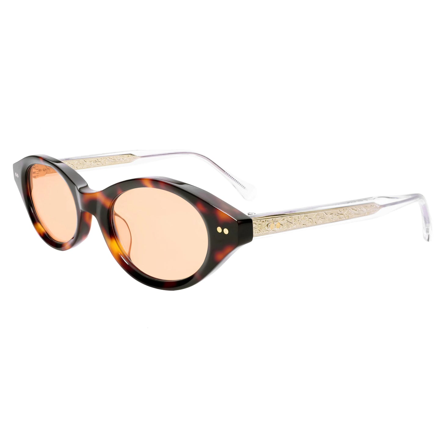 Vintage Oval Sunglasses Women Luxury Silver Carved Temples Acetate Sun Glasses Retro Small Frame Black Shades UV400