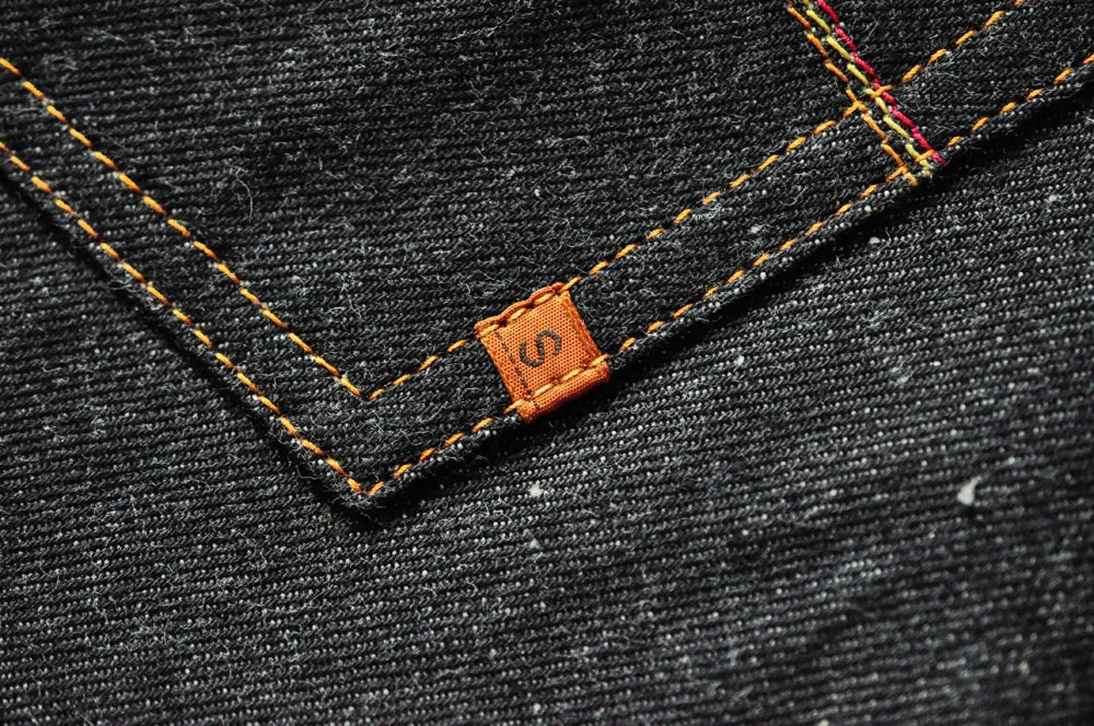 Mens Jeans Boxing Selvedge Denim Jeans Color Cotton Jeans for Men Silver Buttons Taper Fit  12.5 Oz