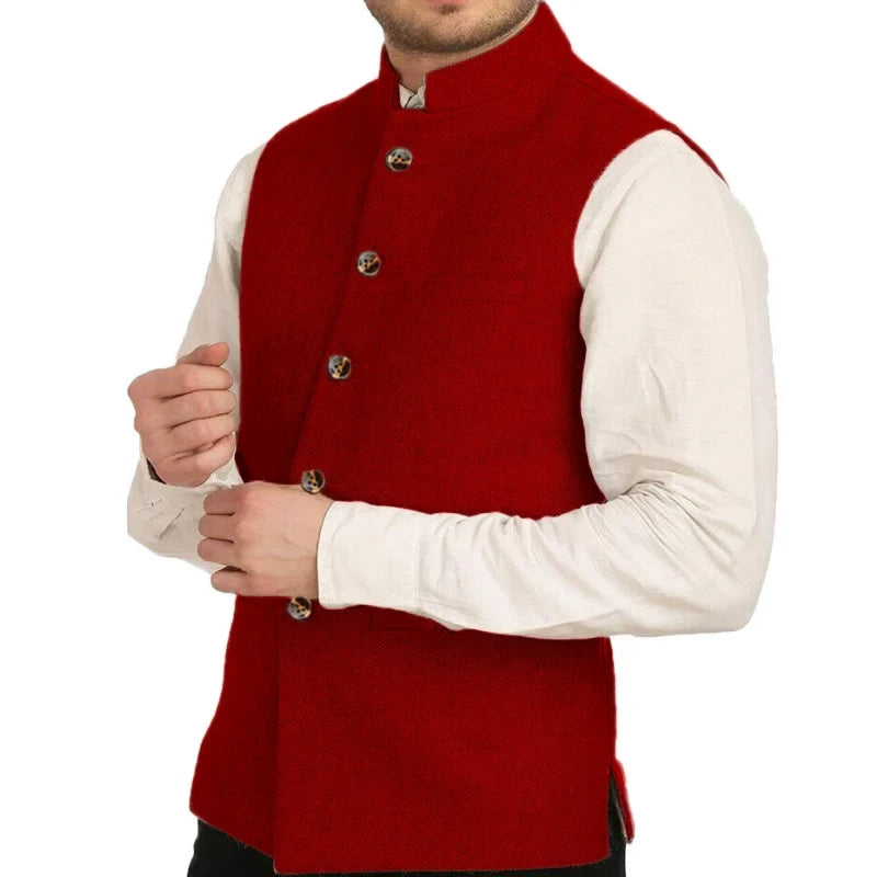 Men Vest Silver Herringbone Solid Color Waistcoat For Wedding Business Banquet Work Formal Daily Casual Men Suit Vest