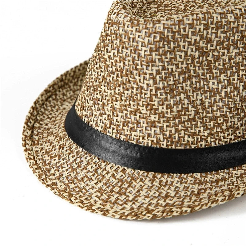 Summer New British Style Panama Hat for Men and Women, Gentleman's Jazz Hat, Breathable Beach Hat
