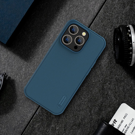 iPhone 16 Pro Max 15 Pro Max Frosted Shield Pro Phone Case PC+TPU Hard Protection Back Cover for iPhone 14 13 Series