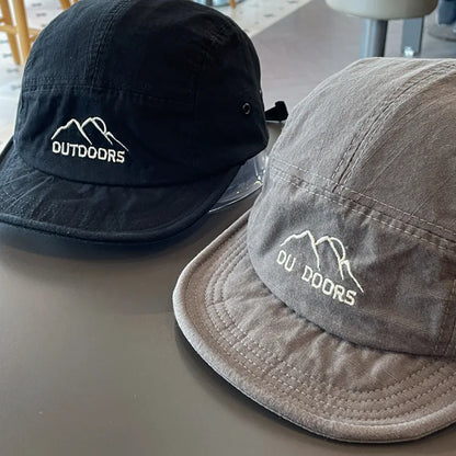 Baseball Caps for Women Short Brim Baseball Hat Men Sunshade Peaked Cap Cotton Outdoor Mountaineering Duckbill Hat Visors 모자