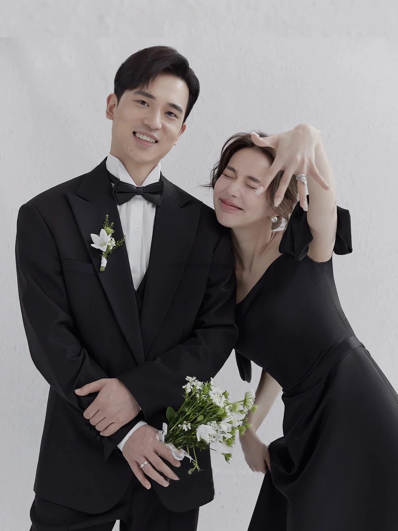 Wedding Dresses Sweet Bow Off The Shoulder For Women 2024 Satin Black Evening Dress Elegant Floor-length Simple Wedding Shooting