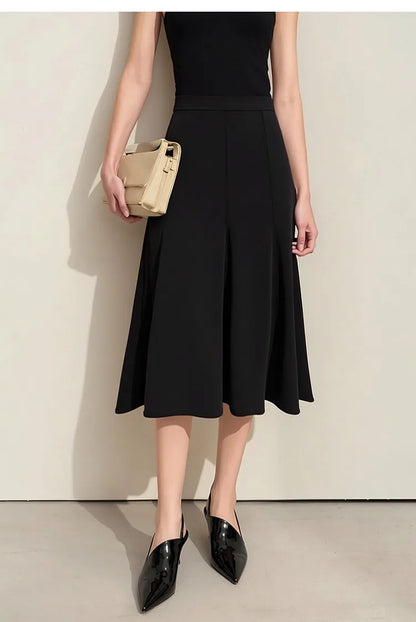 Women's Skirt 2026 Summer New Elegant Office Solid High Waist Mermaid Skirt Casual Loose Versatile Woman Clothes 12622093