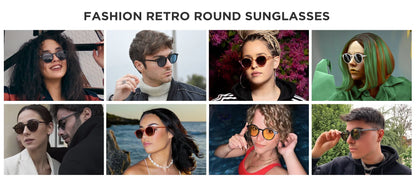 (S Size) Retro Circular Polarized Sunglasses 2026 2025 Men Women Vintage Small Round Sun Glasses UV400 Goggles Shades