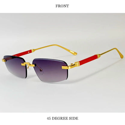 Rimless Sunglasses Women 2026 UV400 Protection Fashion Glasses Vintage Sunscreen Shades Lentes De Sol Mujer Lunette Soleil Femme