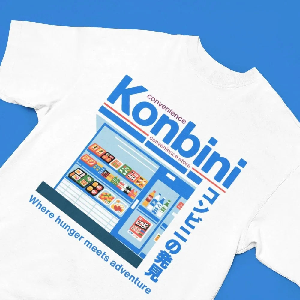 Japan Convenience Store T-shirt, 90s anime shirt, Japanese Streetwear, Harajuku shirt, Japan Retro shirt, Japan fashion, Vintage