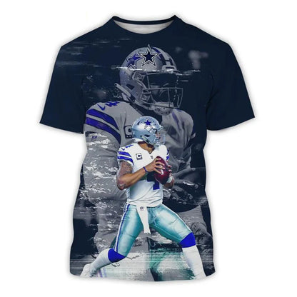 Summer fashion trend 3D printed men's short sleeved T-shirt personalized hip-hop comfortable round neck T-shirt sports top